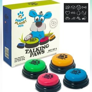 Happy Planet Pets Engravable Training Buttons for Dogs, Puppies and Pets.